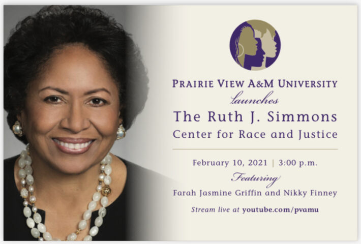 PVAMU Launches The Ruth J. Simmons Center For Race And Justice